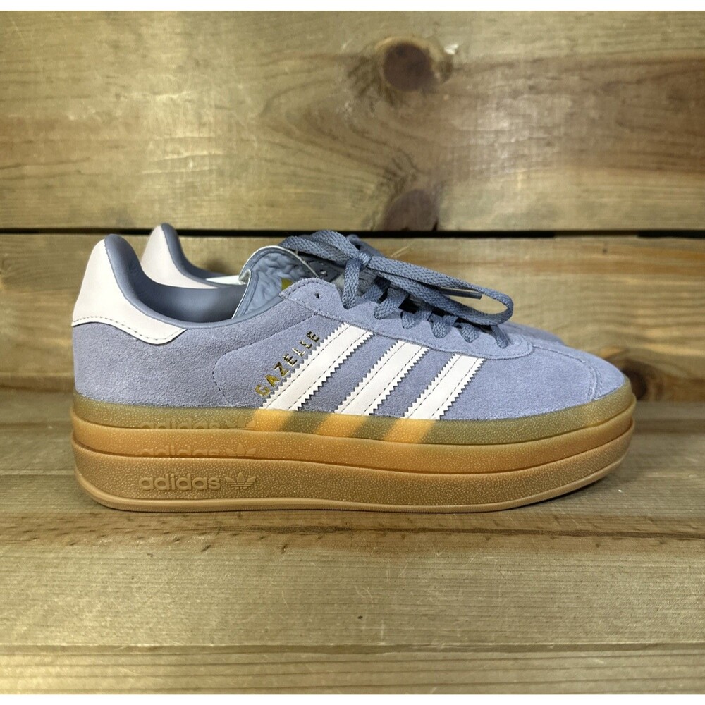 NEW Size Kids 4.5 / Womens 5.5 Adidas Gazelle Bold J “Silver Violet Pink” JQ1297